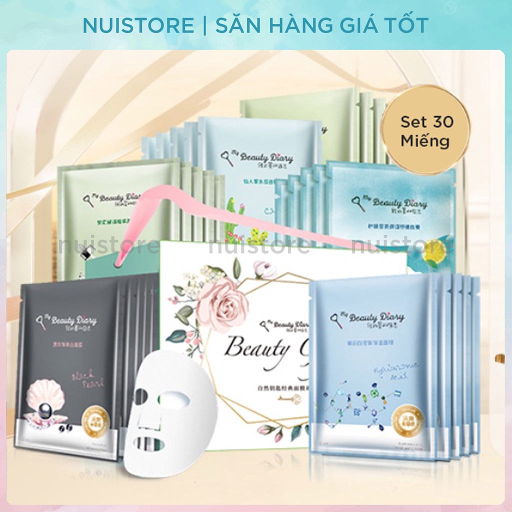 Mặt Nạ Làm Trắng, Dưỡng Ẩm, Mờ Vết Thâm MDB, Mask My Beauty Diary