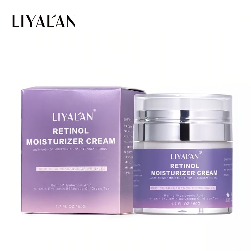 Kem dưỡng ẩm LIYALAN 50g retinol hữu cơ tự nhiên chống lão hóa da cho nữ