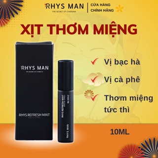 Xịt Thơm Miệng Rhys Refresh Hương Cà Phê và Hương Bạc Hà The Mát RHYS MAN