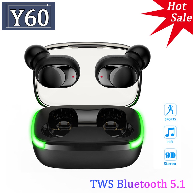 Tai Nghe Nhét Tai Y60 Bluetooth 5.0 i7s Không Dây Có Micro Y80