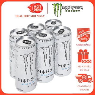 Lốc 6 Lon Nước Tăng Lực Monster Energy Ultra 355ml/Lon