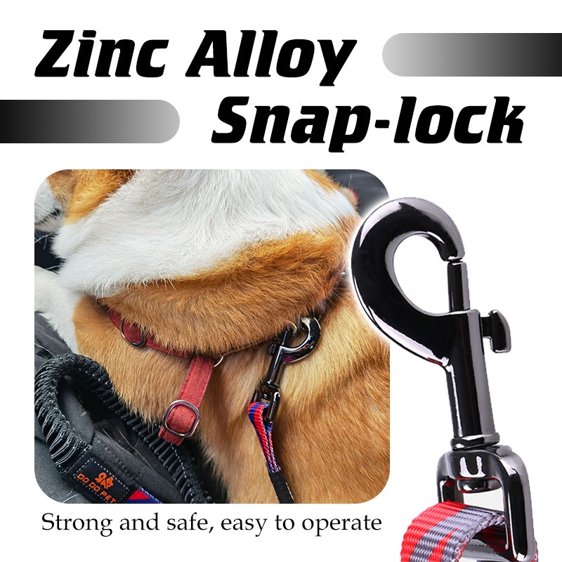 HamshMoc Dây Thắt Lưng An Toàn Cho Thú Cưng Trên Xe Hơi Bằng Nylon Co Giãn Kèm Móc