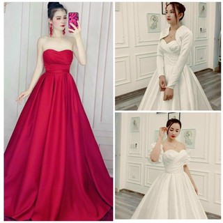 ĐẦM DẠ HỘI CÚP NGỰC XOÈ 360 SIÊU BIẾN HOÁ 3 IN 1 TẶNG KÈM HOA TAI THỜI TRANG