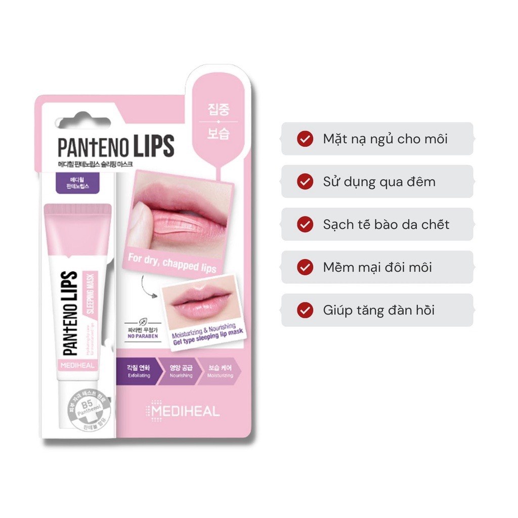 Son dưỡng môi Mediheal 10ml Cấp nước C Môi nứt Sáp dưỡng môi Môi sẫm màu Môi nứt Sáp dưỡng môi