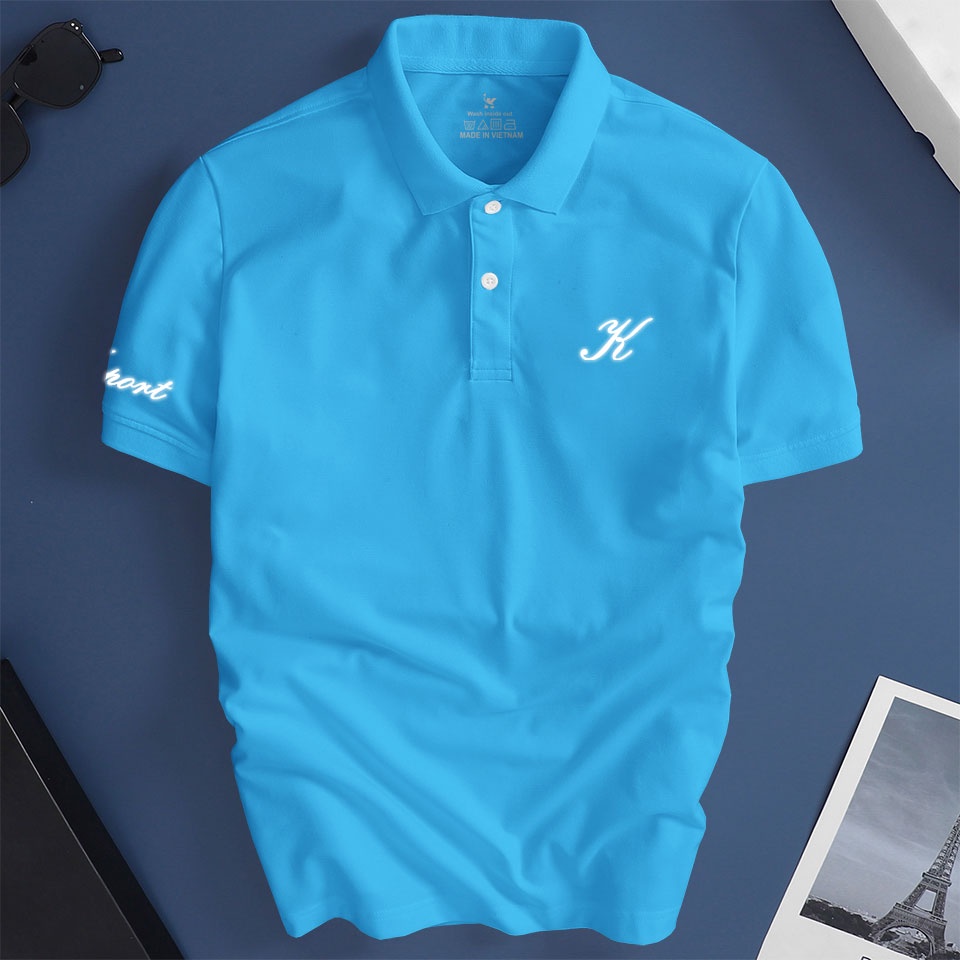 Áo thun nam cổ bẻ Depstyle PT128 vải thun cá sấu poly 4 chiều thoáng mát