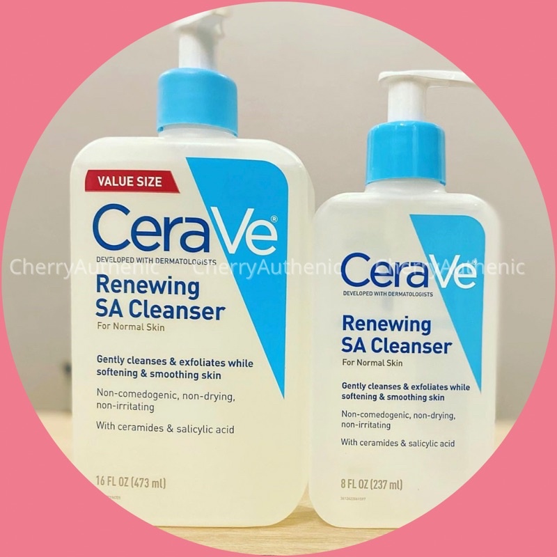 Sữa rửa mặt dịu nhẹ cho da dầu mụn Cerave Renewing SA Cleanser