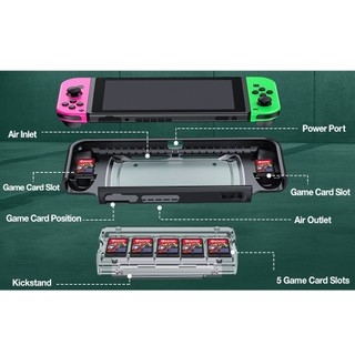 Protective Cover For Nintendo Switch Case Shell Console Anti-fall Shockproof Protective Case with 7 Game Cards Storage Slots