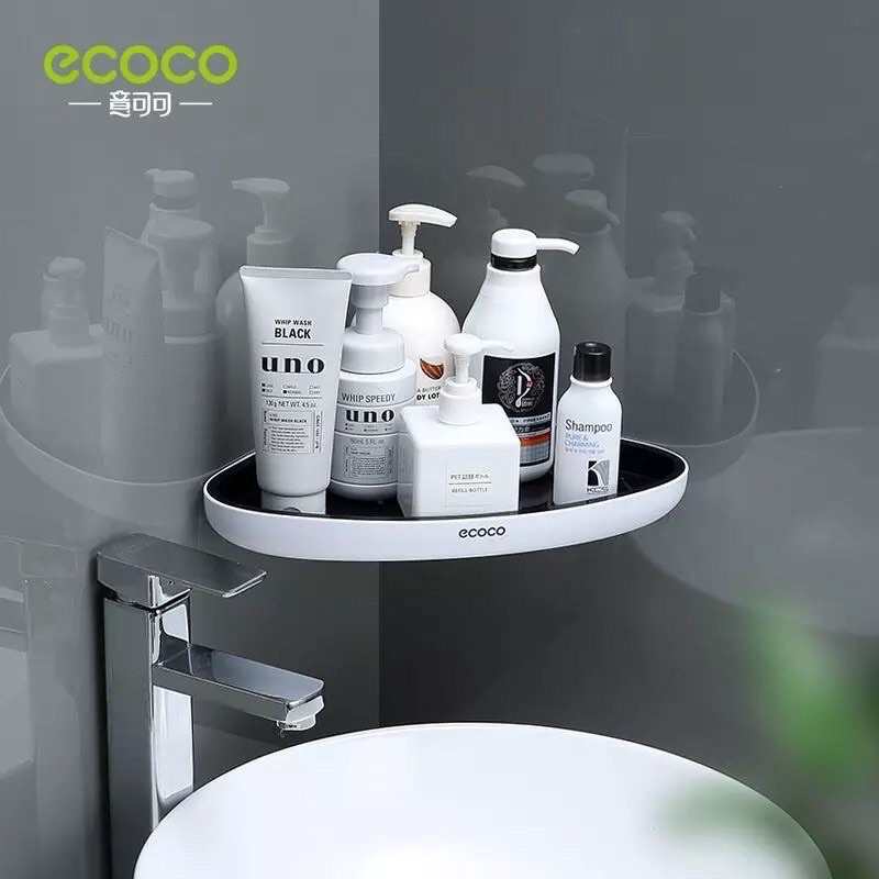 Kệ Góc Để Đồ Nhà Tắm ECOCO E2030 Đa Năng Dán Tường Siêu Dính Chất Liệu ABS Cao Cấp ZA49