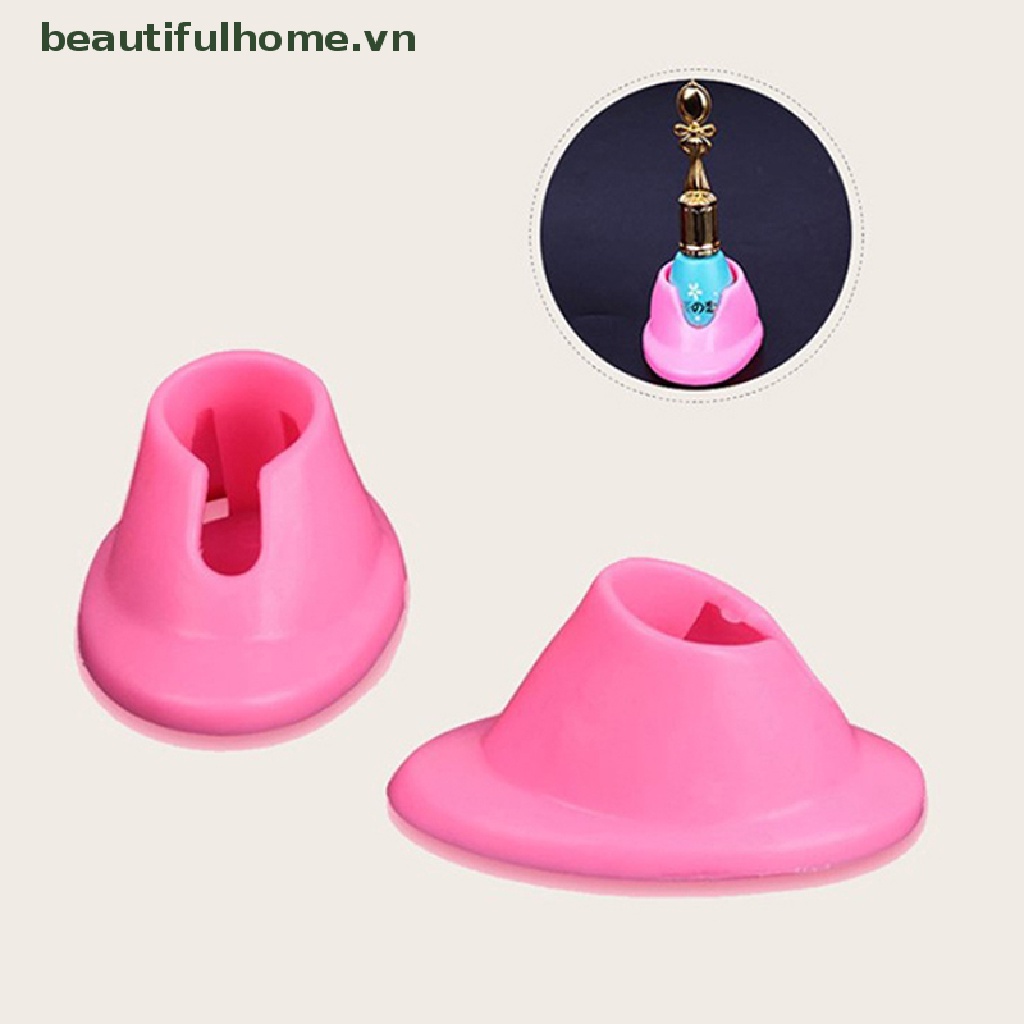 1 Giá Đỡ Lọ Sơn Móng Tay DIY Bằng Silicon Mềm Tiện Lợi