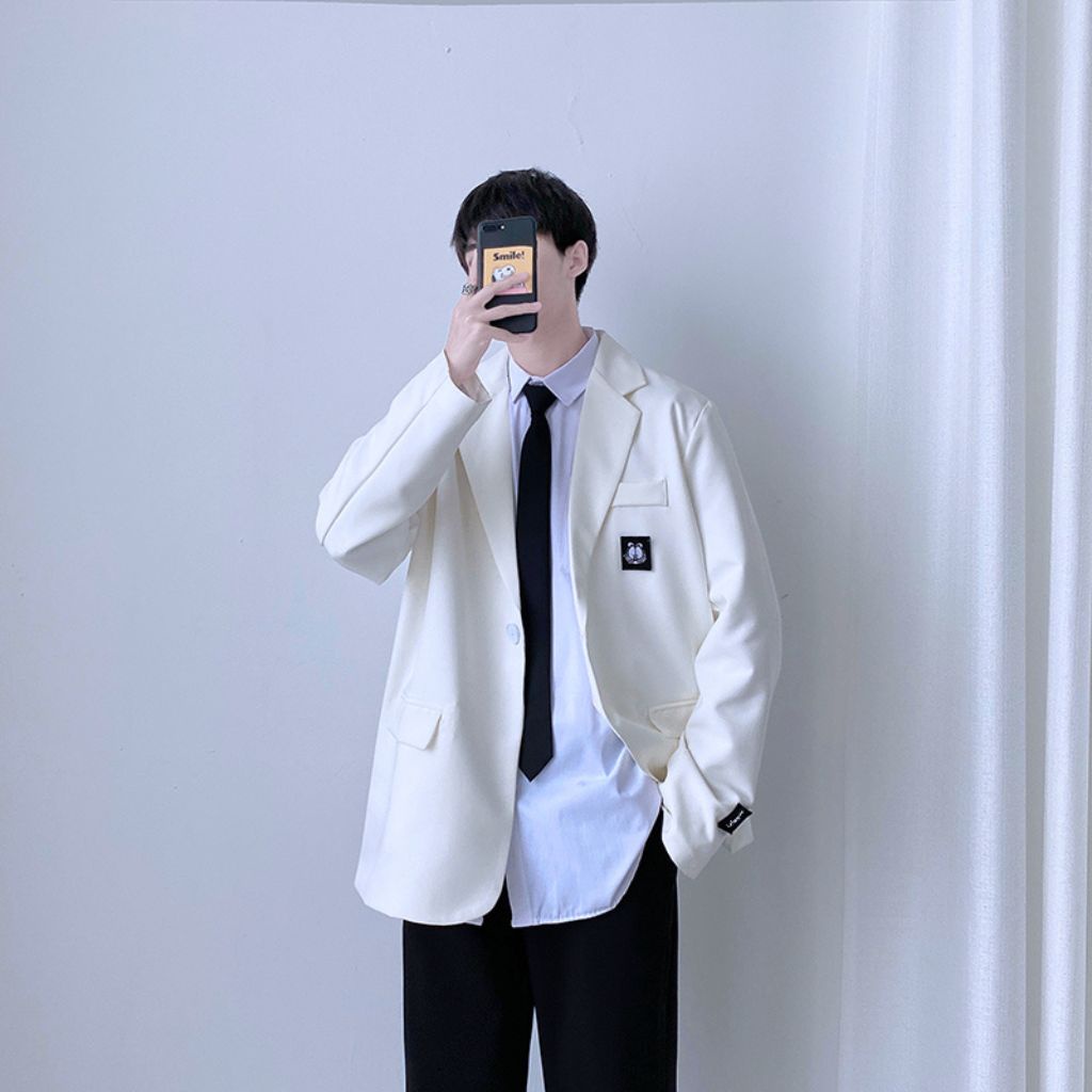 Áo Khoác Blazer Nam Nữ Dài Tay Áo Blazer Form Rộng Dáng Unisex Trẻ Trung Năng Động Mà Cá Tính Siêu Hot AD09