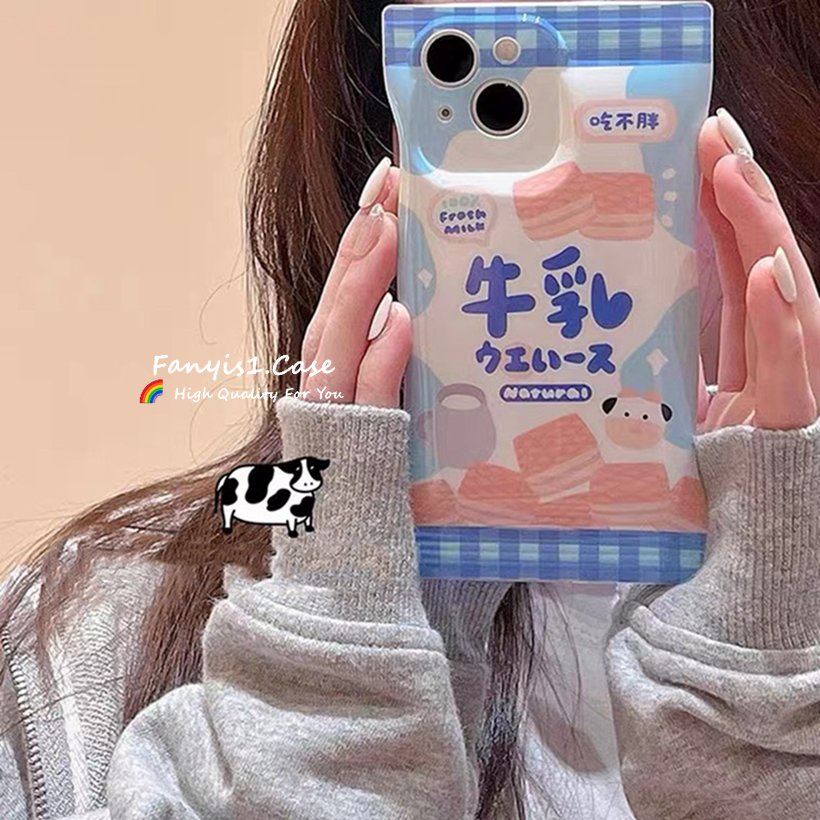 Ốp Điện Thoại silicon Mềm In Hình Hộp Bánh Quy / Sữa Cho iPhone XR 14 13 11 12 Pro Max 8 7 6 6s Plus SE 2020 XS X