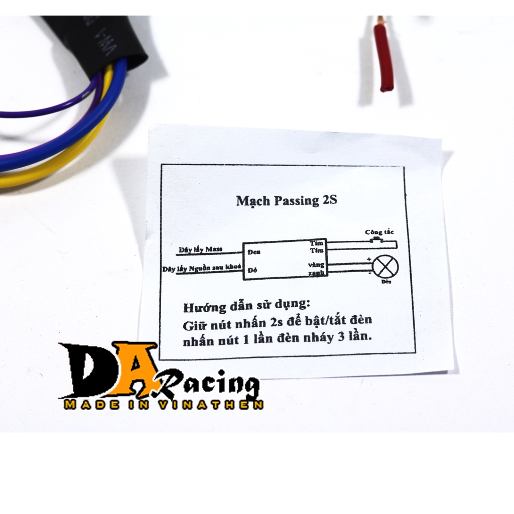 Mạch Pasing đèn trợ sáng 1 màu L4x,L6x,l9x vvv Tặng công tắc