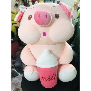 Gấu bông Heo ôm bình sữa