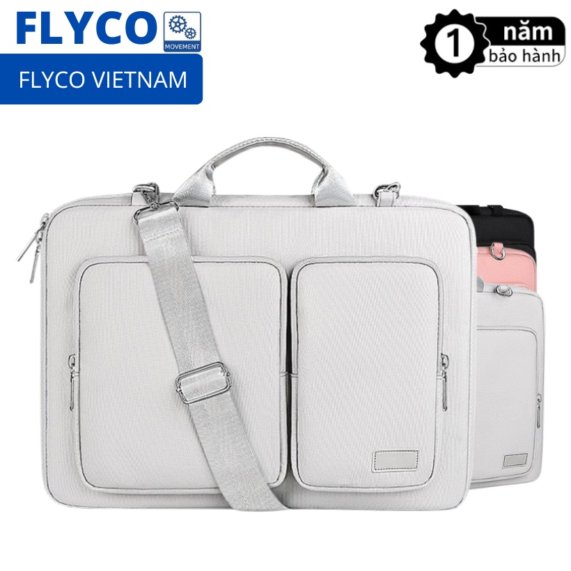 Túi chống sốc đựng Laptop / Macbook chống nước, xước Cao Cấp 13 3 14 15 6 inch Flyco ST11 da máy tính Cặp balo nam nữ