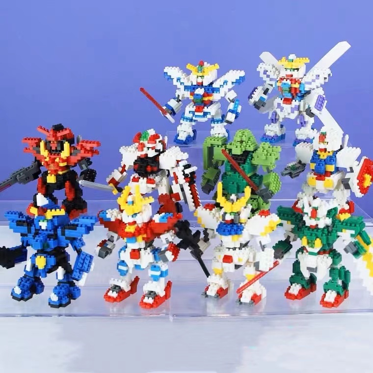 LEQIAZHIXING Đồ Chơi Lắp Ráp Gundam Nhỏ Để Bàn Trang Trí