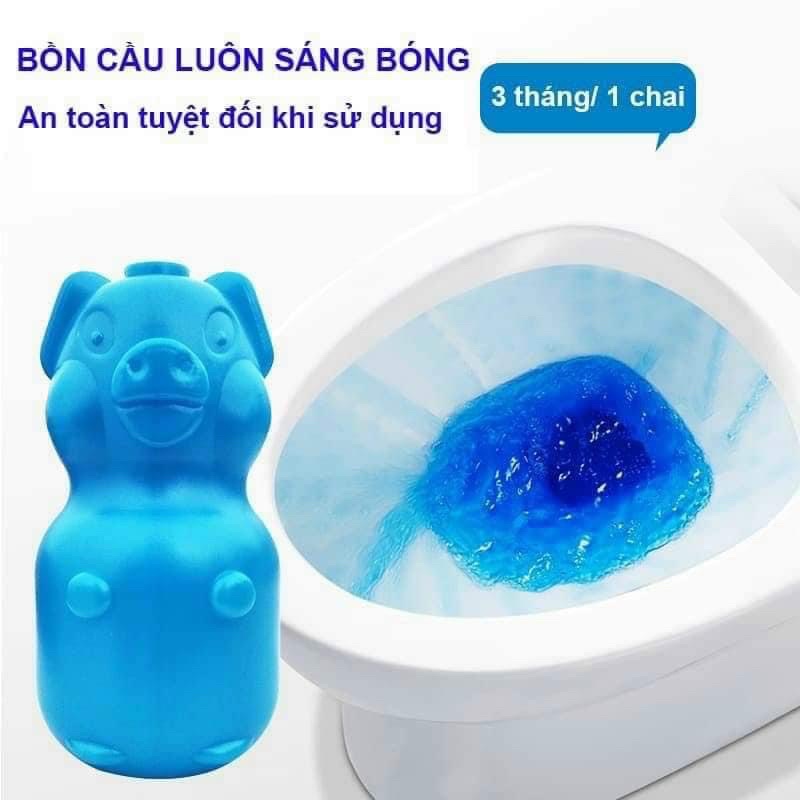 Heo thả bồn cầu