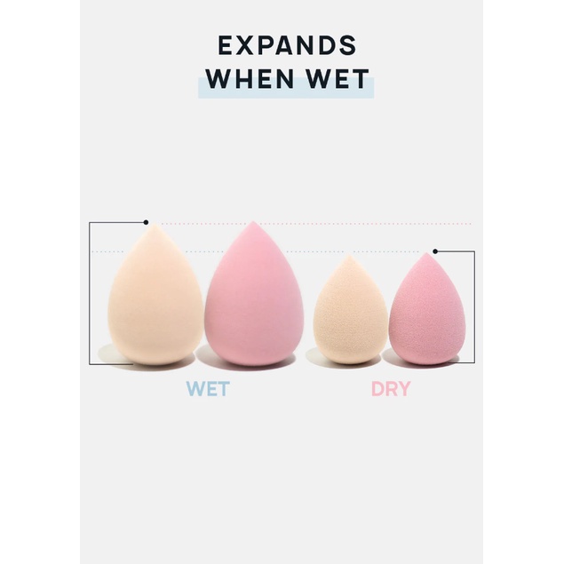 Set mút trang điểm AOA Mochi Teardrop Blenders 6 mút