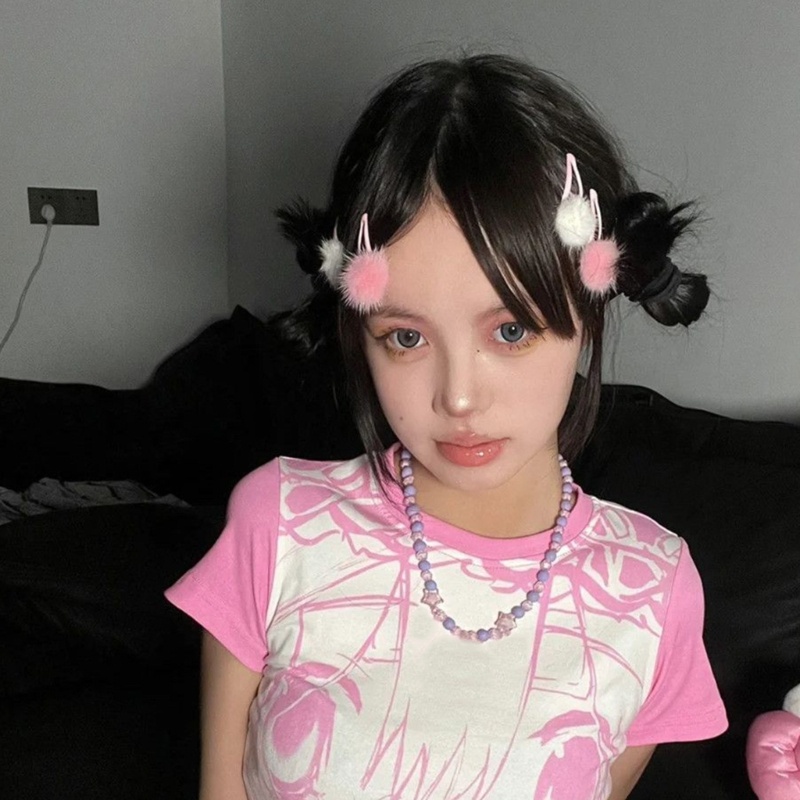 Kẹp Tóc Lông Xù Dễ Thương Dành Cho Nữ