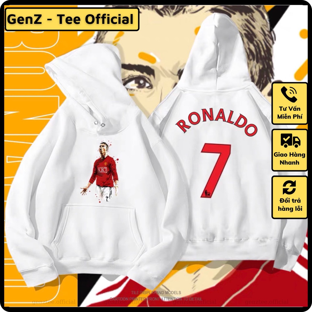 Áo hoodie nỉ Ronaldo - CR7, áo nỉ dày dặn phong cách trẻ trung năng động nam nữ đủ size
