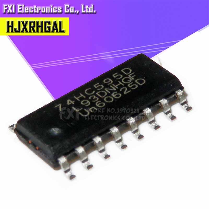 Bộ 50 Linh Kiện Điện Tử 74HC595D 74HC595 SOP16 SOP SN74HC595DR SMD