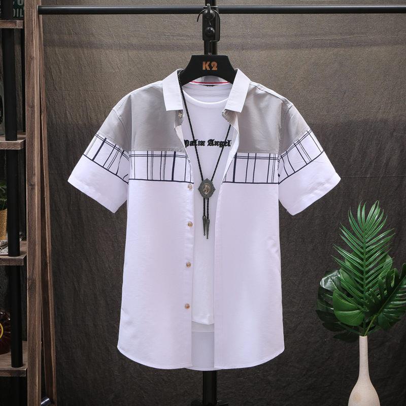 Áo Sơ Mi Ngắn Tay Thiết Kế Giản Dị 4 Màu Thời Trang Dành Cho Nam