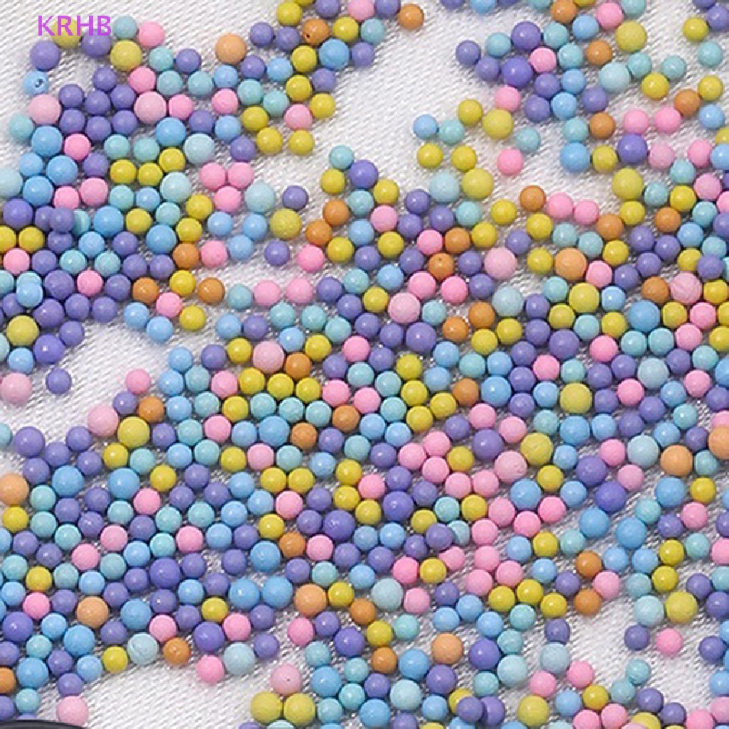 Hạt Nhỏ 6 Màu Macaron Trang Trí Móng Tay 1-3mm Mới