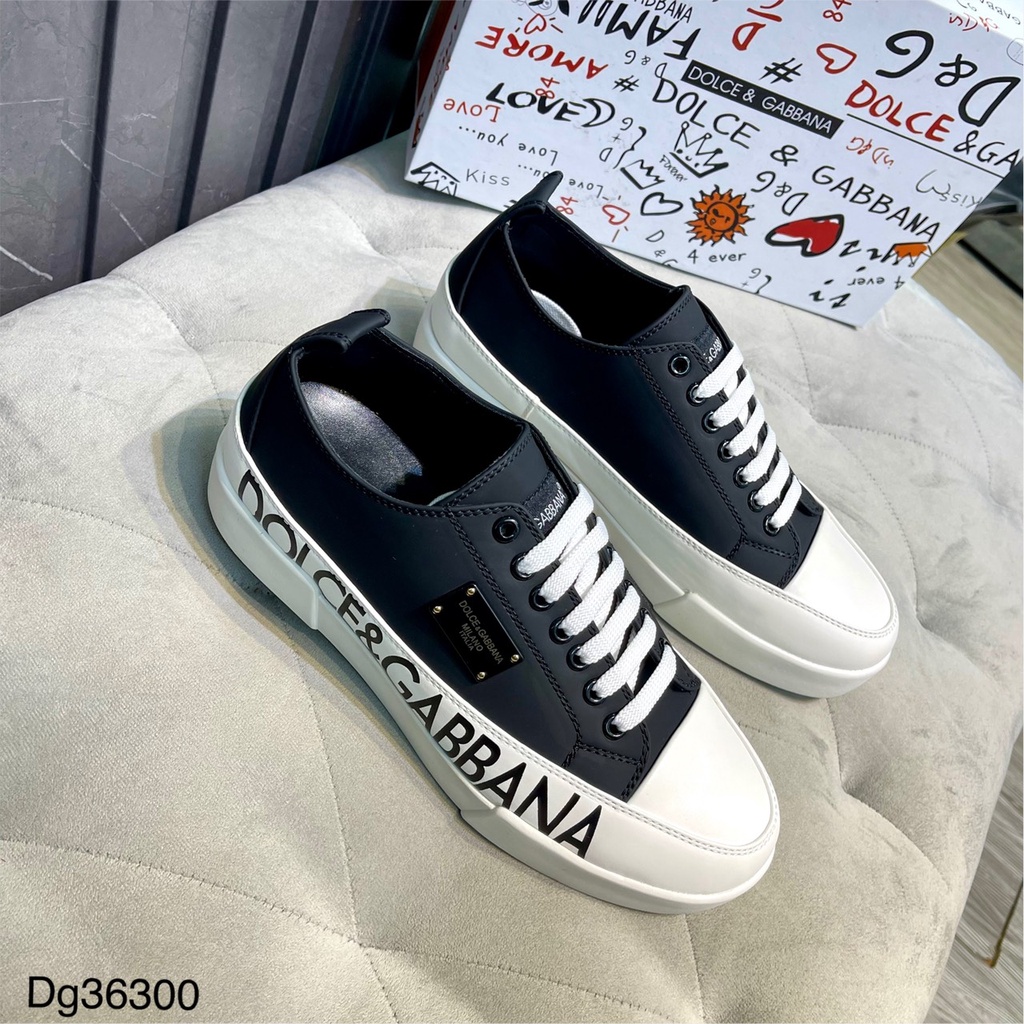 Giày DG Nam In Chữ Dưới Đế Cực Chất - Giày DG Nam Đính Logo Cao Cấp