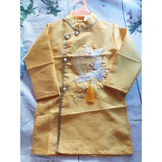 Áo dài gấm bé trai