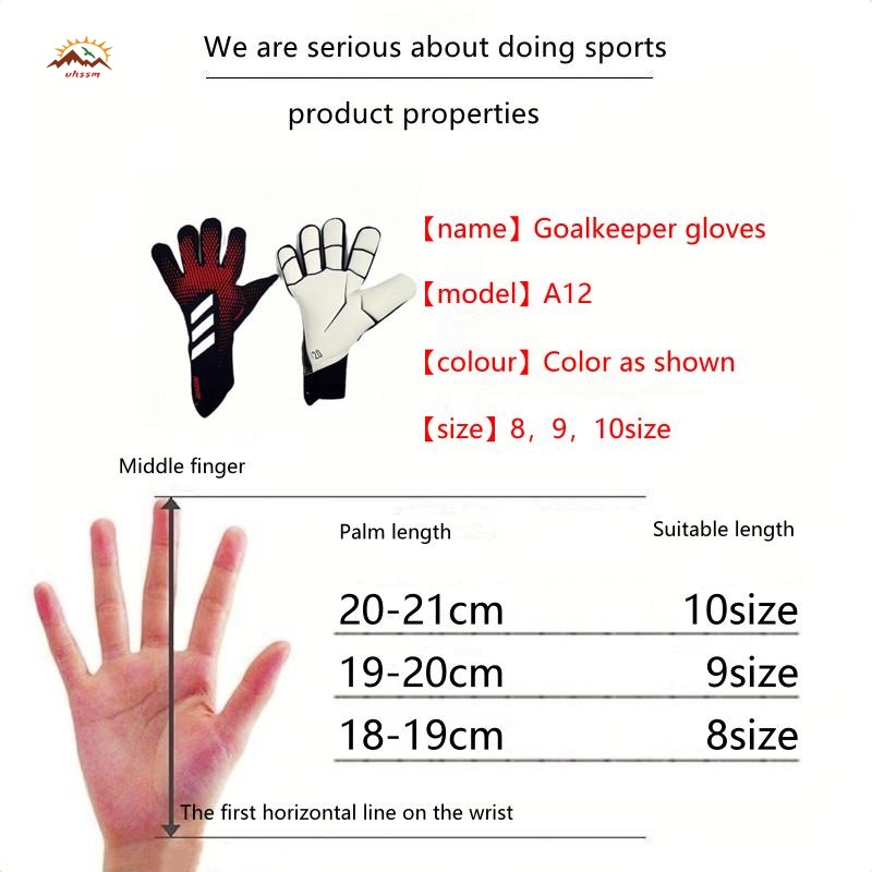 Găng Tay Thủ Môn Cao Cấp Bảo Vệ Ngón Tay Cho Người Lớn