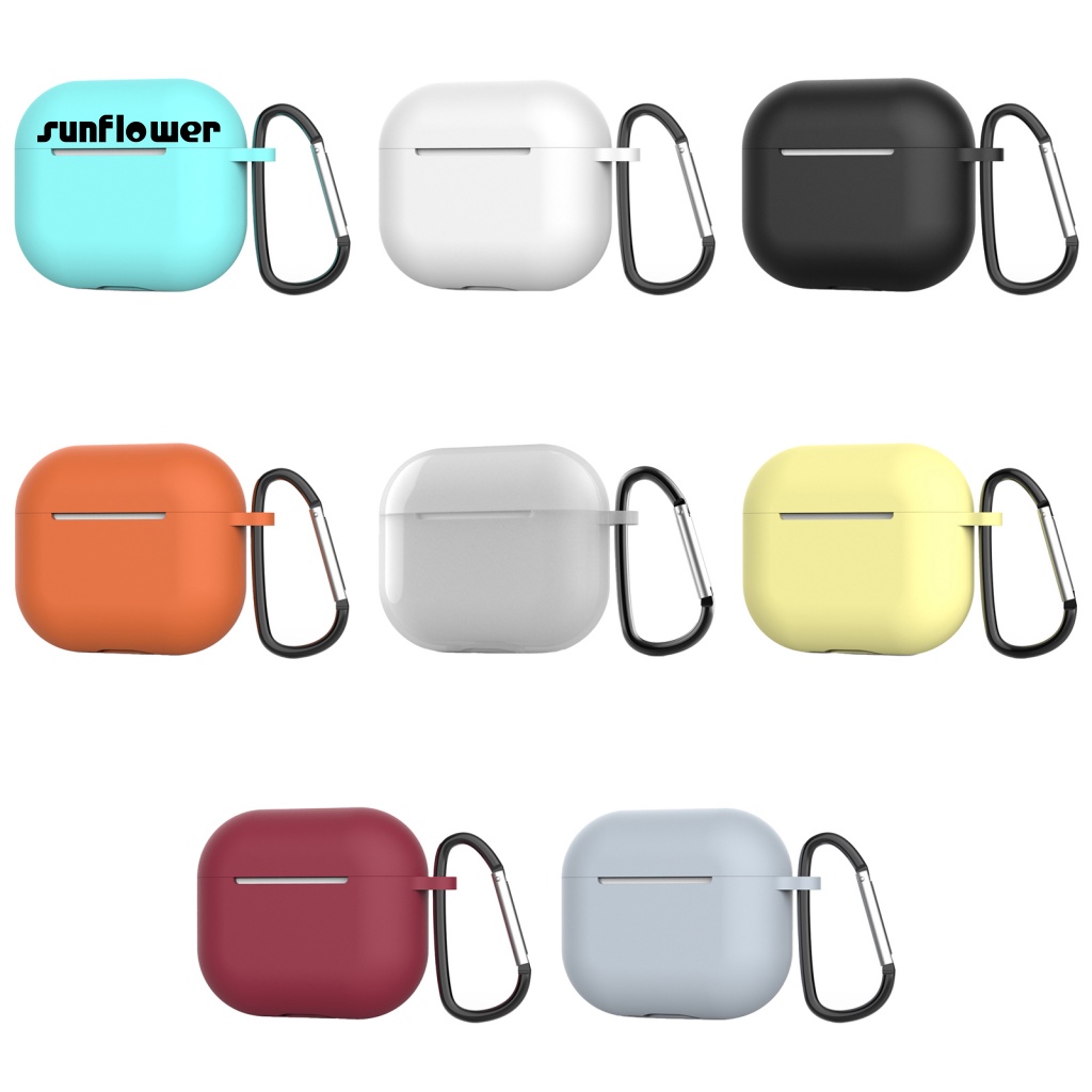 Bộ vỏ bảo vệ hộp sạc tai nghe LENOVO bằng silica gel chống thất lạc thích hợp cho Airpods 3