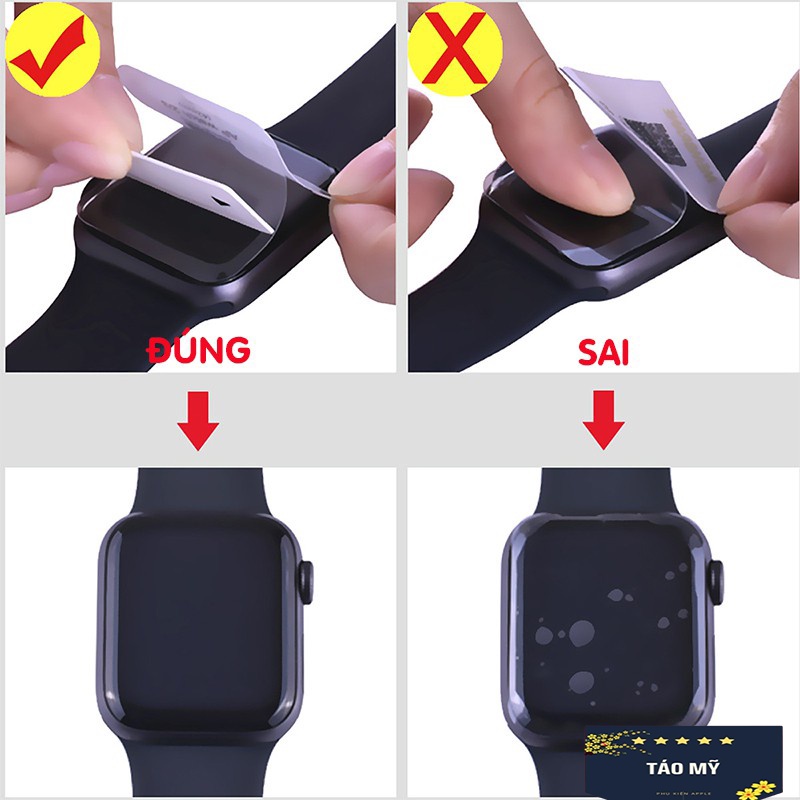 Dán PPF hạn chế trầy xước cho màn hình Apple Watch Series 1/2/3/4/5/6/SE/7/8
