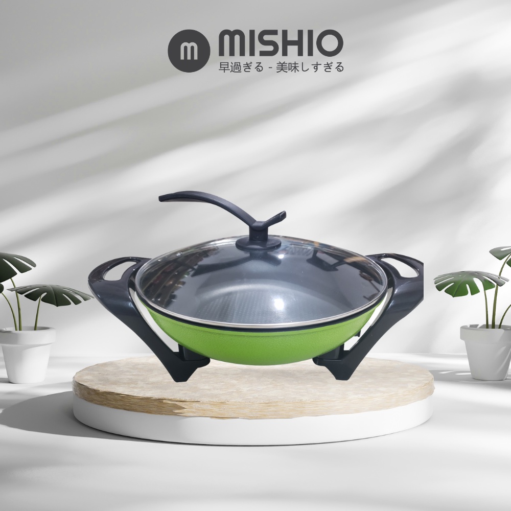 Nồi Lẩu Điện 5L Mishio MK219 - Màu Xanh Cốm