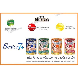 Pate Nekko, Moochie Senior 7+ dành cho mèo lớn tuổi