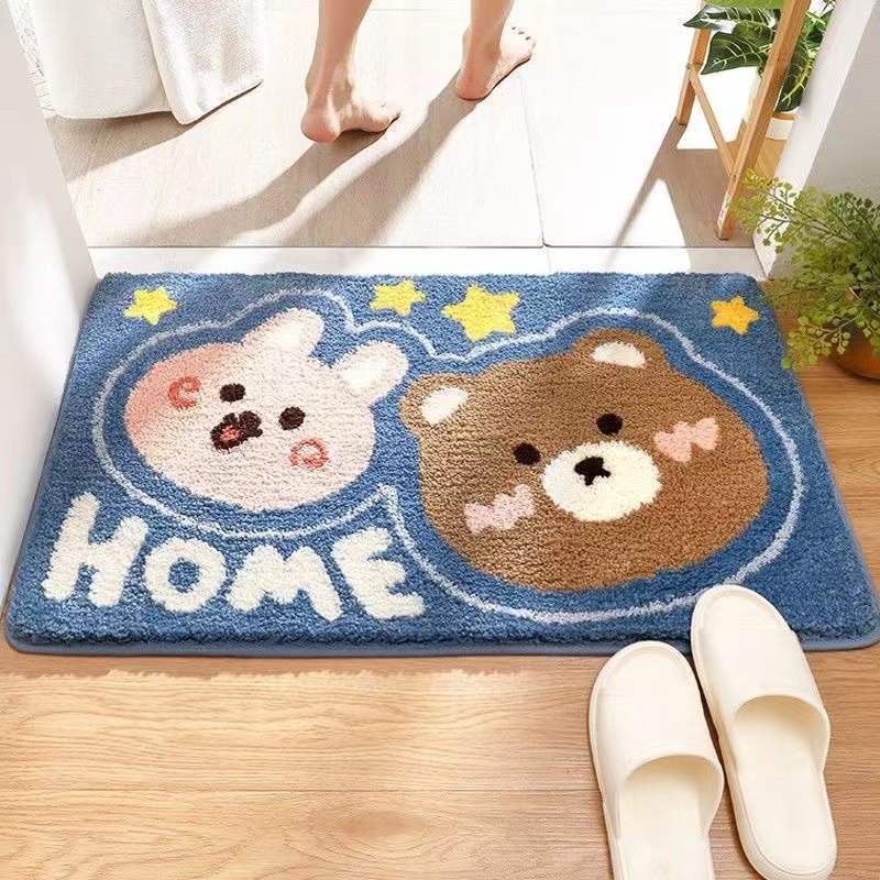 Thảm lau chân chống trượt thấm nước Living C, thảm chùi chân nhà tắm, nhà bếp kích thước 40 x 60 cm