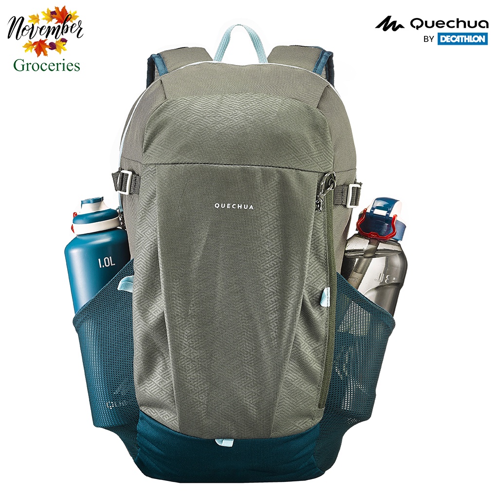 Balô Dã Ngoại QueChua 20L NH100 Thiết Kế Tại Pháp Dành Cho Người Leo Núi 2H Trên Địa Hình Thấp Trong Rừng | Trên Bờ Biển