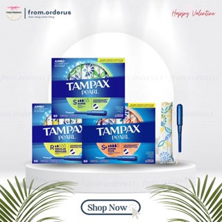 Băng Vệ Sinh Tampon Dạng Ống Các Size - Regular - Super - Super Plus | Tampon Tampax Pearl