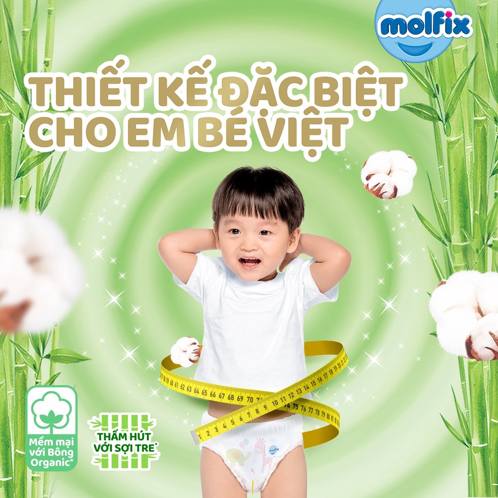 Tã Bỉm dán quần Molfix Thiên nhiên cho bé