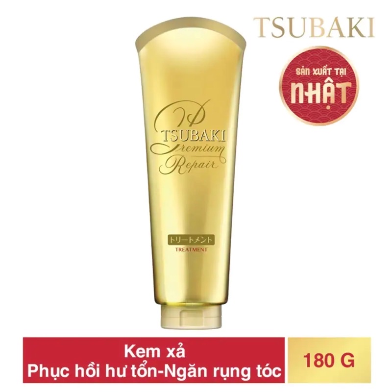 Kem Xả Phục Hồi Ngăn Rụng Tóc Tsubaki Premium 180g