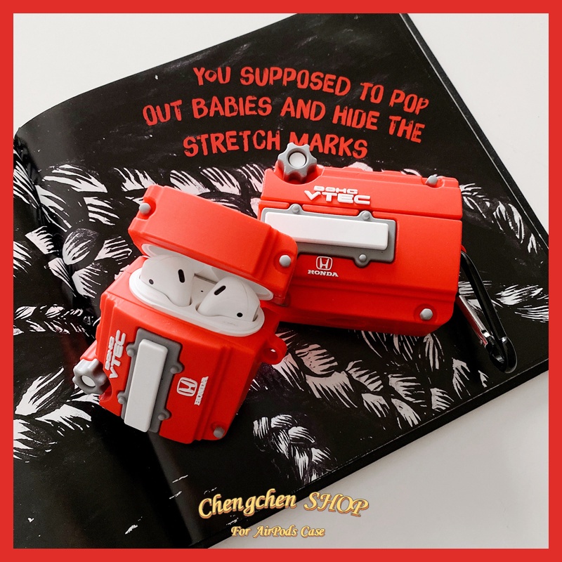 Vỏ Bảo Vệ Hộp Sạc Tai Nghe AirPods Pro2 2023 / AirPods3 / AirPodsPro / AirPods2gen Hình Động Cơ Dễ Thương Ốp