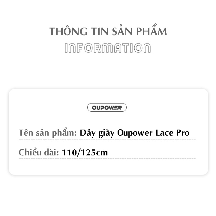 Dây giày bóng đá cao cấp Oupower Lace Pro sợi mảnh nhỏ 4mm, có phủ Silicon chống trơn