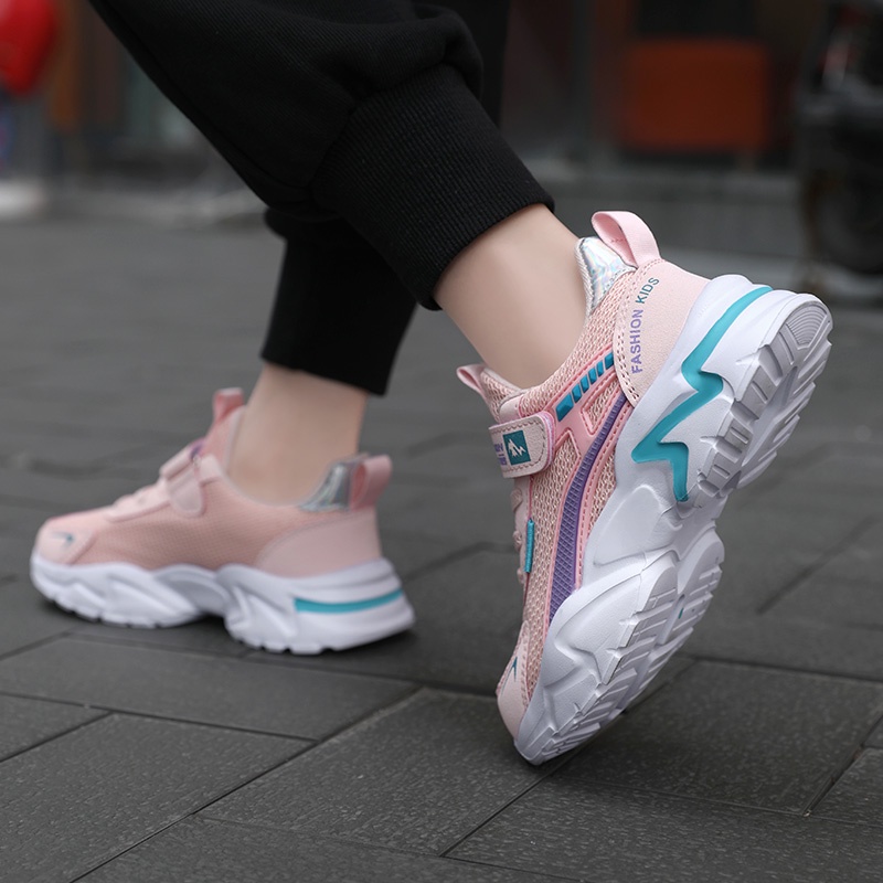 Giày Thể Thao Hai Lớp Siêu Nhẹ Dễ Thương Cho Bé Gái