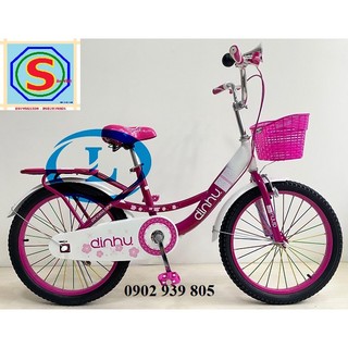 GH BIKE- XE NỮ 20 INCH BAGA LIỀN-ĐỎ xe đạp bé gái 8-12 tuổi 20 inch - LHệ Gian Hàng để nhận KM Ạ