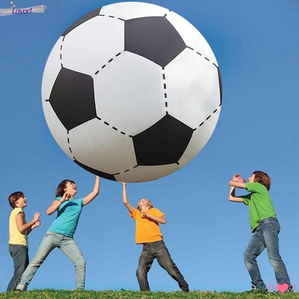 Bong Bóng PVC Bơm Hơi Họa Tiết Bóng Đá LAYOR1 60 / 80 / 100 / 150cm Trang Trí Lễ Hội Mùa Hè