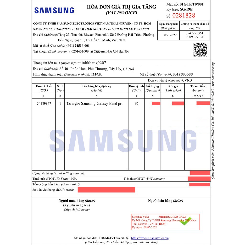 Tai Nghe Bluetooth Không Dây Âm Thanh Tuyệt Vời Cho Samsung Galaxy Buds Pro