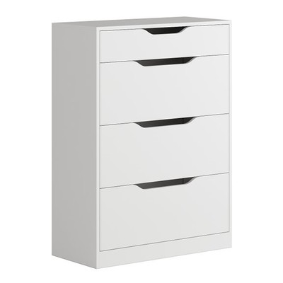 WINDY, Tủ lưu trữ 4 cửa mở DRA_251, 80x37x110cm, tủ gỗ Scandi Home