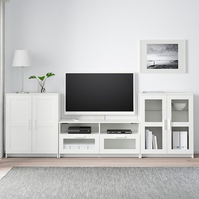 KALUA, COMBO Kệ tivi kết hợp tủ kệ để đồ cửa kính, 276x41x95cm, kệ gỗ tủ gỗ Scandi Home