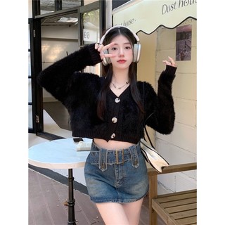 Áo Cardigan len lông thỏ