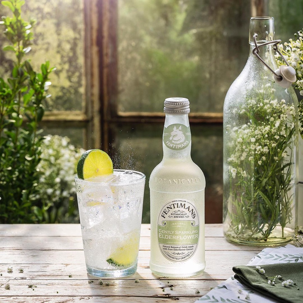 Fentimans Tonic Vị Hoa Cơm Cháy Gently Sparkling Elderflower Anh Quốc 275ml x Lốc 4 Chai