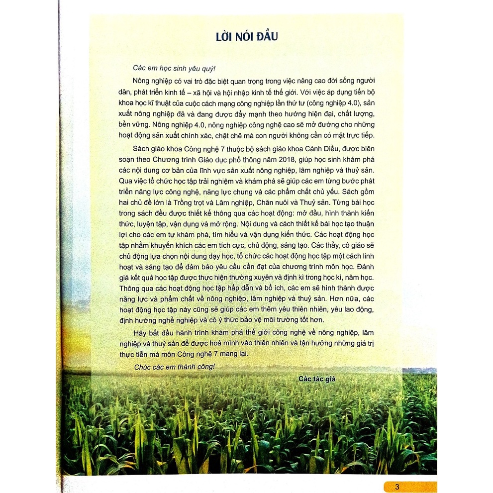 Sách - Công nghệ 7- Cánh diều
