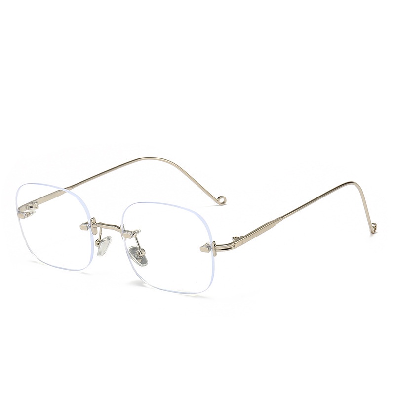 Kính Mát Xiao Coon Lựa Chọn Nhẹ Không Gọng Chống Ánh Sáng Xanh Phong Cách Hàn Quốc Cổ Điển